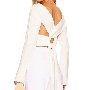 Sovere Knit Tie Back Sweater